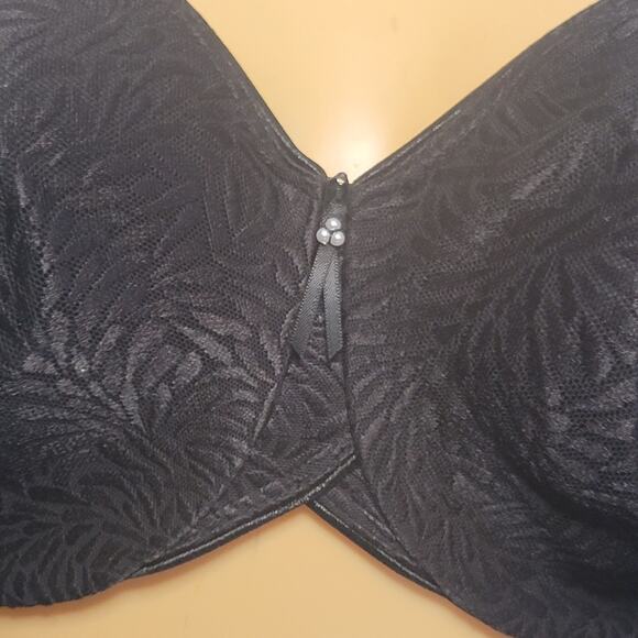Wacoal 855367 Jacquard Underwire Bra Black 32DD - Picture 3 of 11